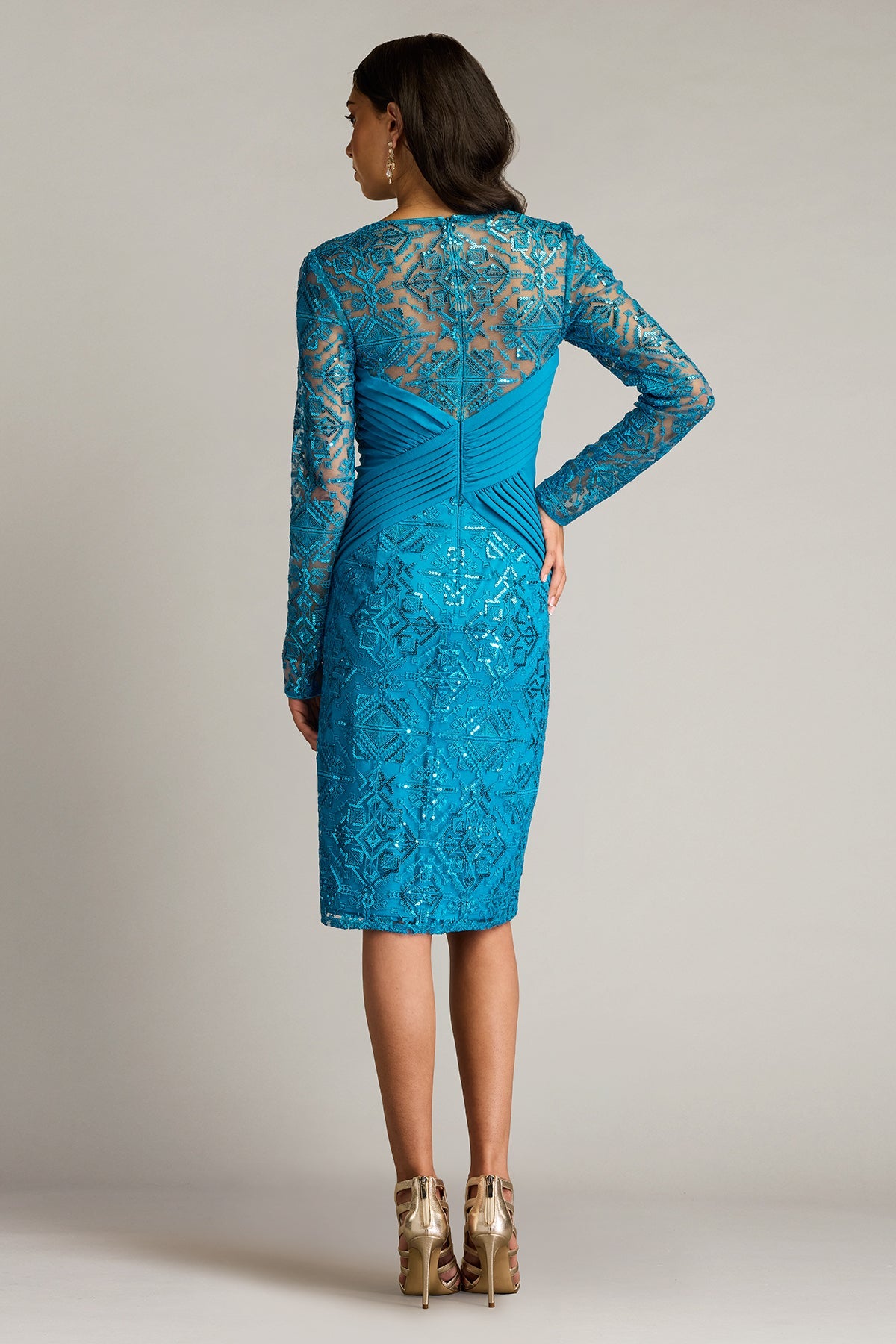 Cocktail Dresses Printed Short Cocktail Mini Dress Marine