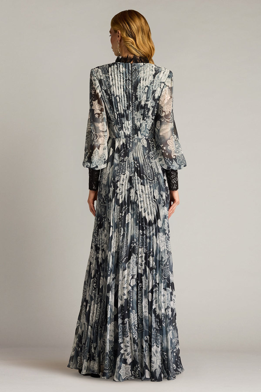 Formal Dresses Long Printed Floral Formal Evening Dress Ivory Black