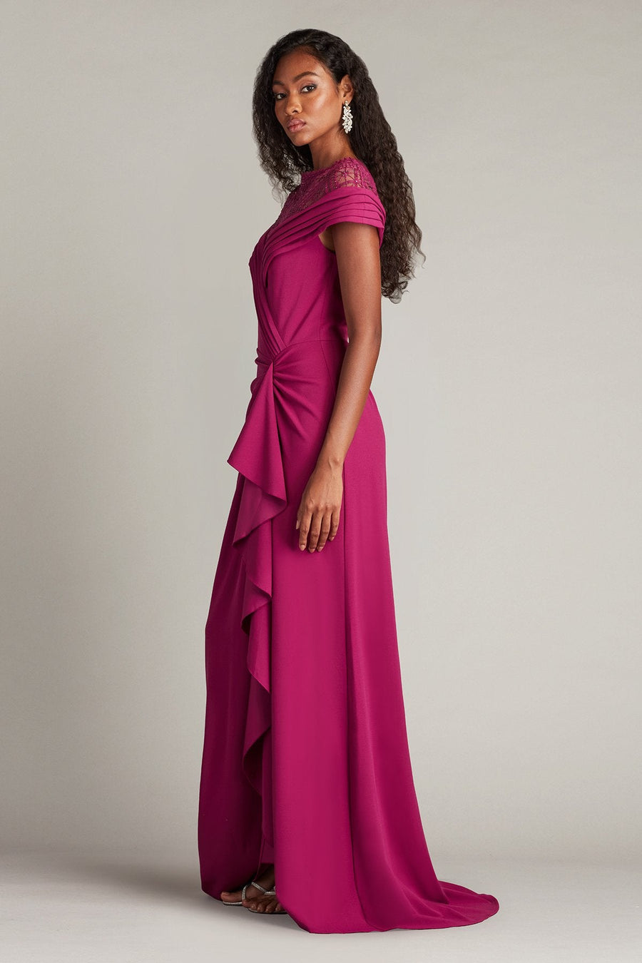 Mother of the Bride Dresses Long Formal Ruffle Mother of the Bride Dress Amethyst