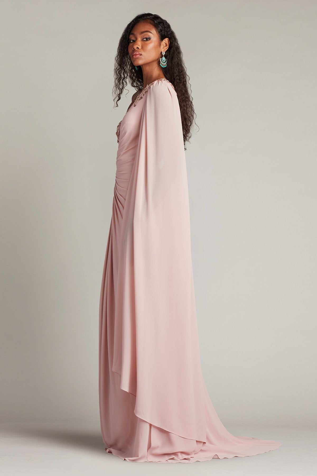 Prom Dresses Long Formal Slit Prom Dress Adobe Blush