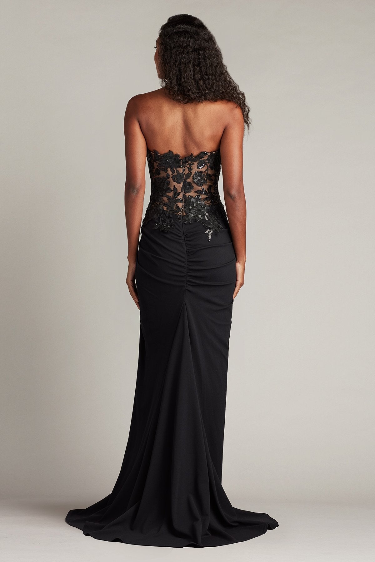 Prom Dresses Long Slit Formal Sequin Prom Dress Black Nude