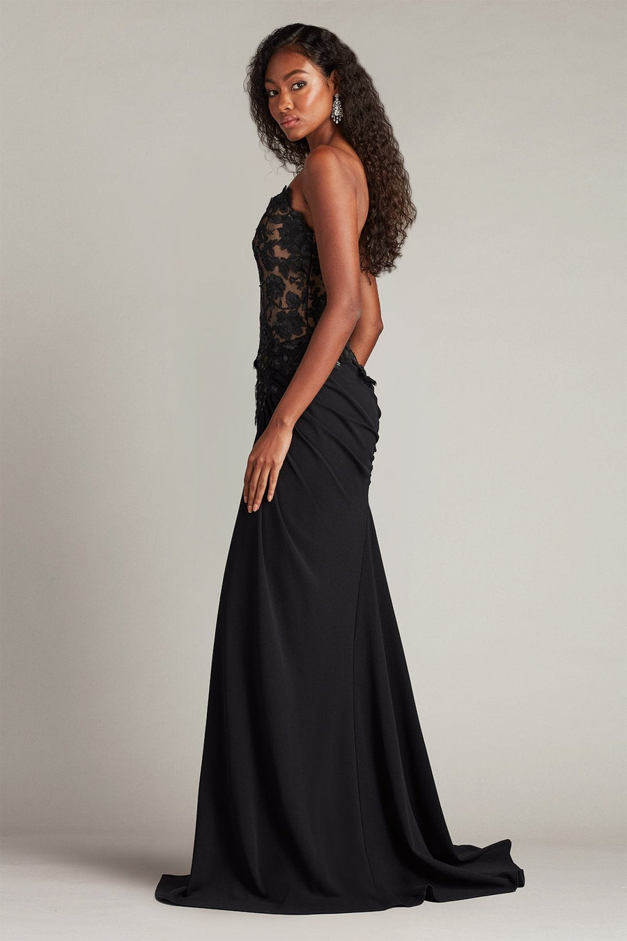 Prom Dresses Long Slit Formal Sequin Prom Dress Black Nude