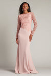 Formal Dresses Long A Line Formal Evening Dress Adobe Blush