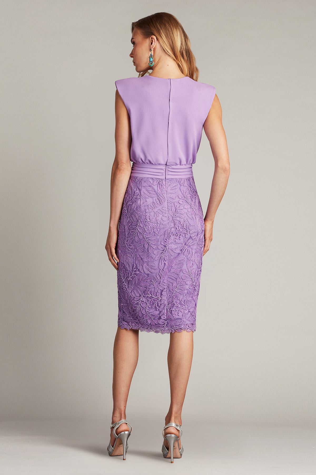 Cocktail Dresses Short Cocktail Lace Pleated Dress Purple Haze