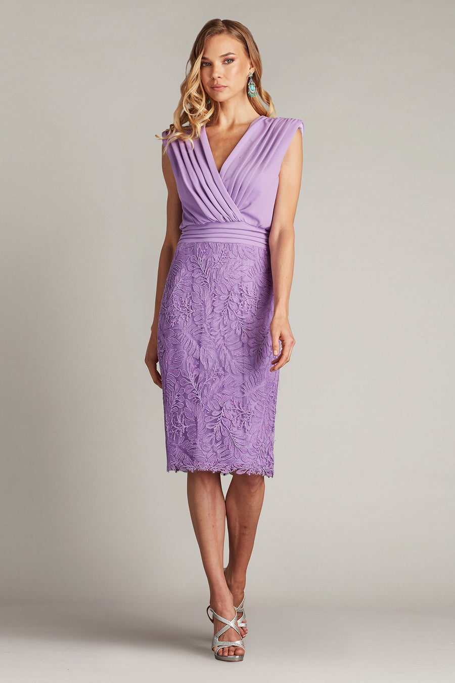 Cocktail Dresses Short Cocktail Lace Pleated Dress Purple Haze