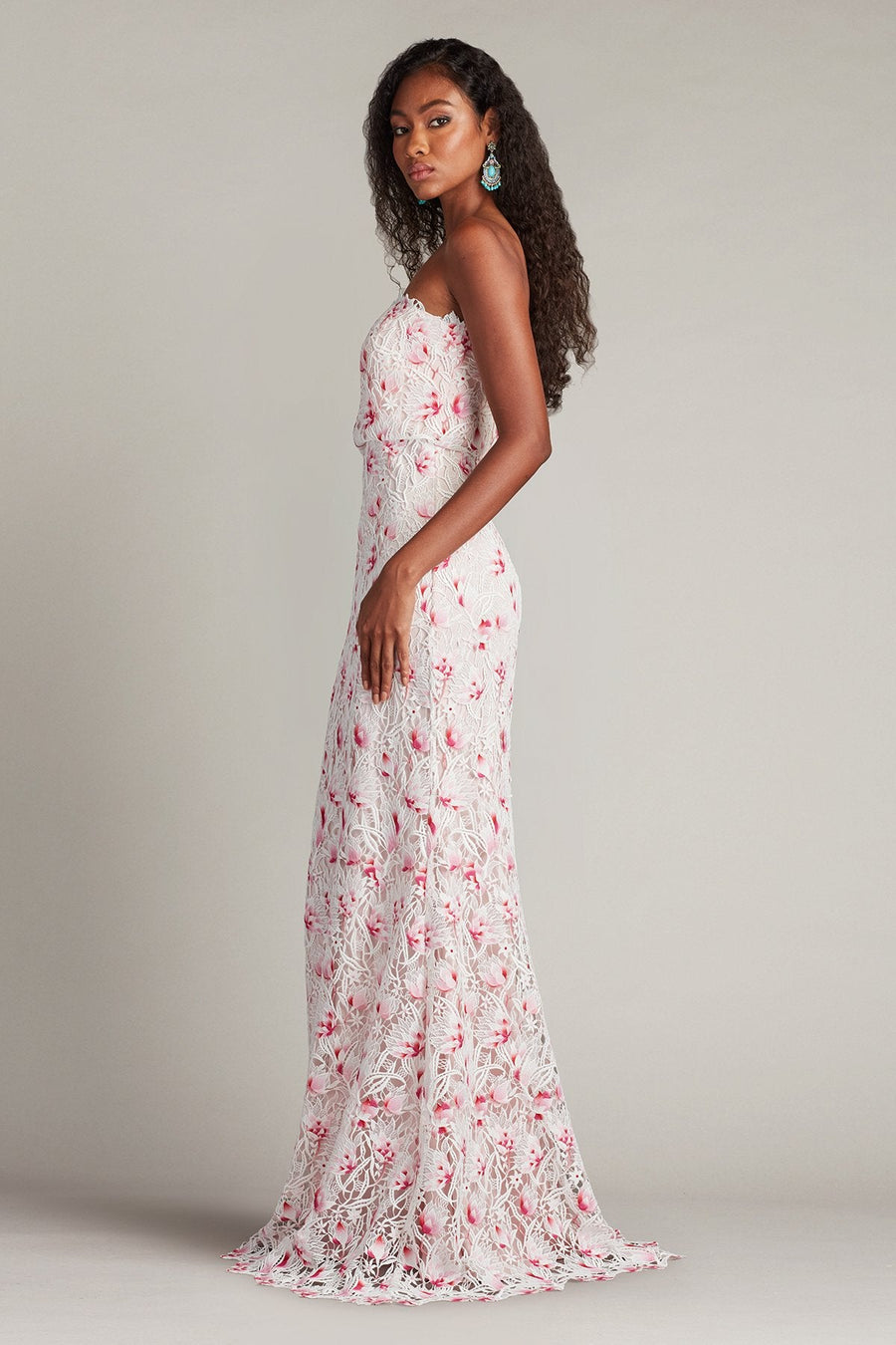 Prom Dresses  Fitted Formal Long Lace Prom Dress White Wild Flower