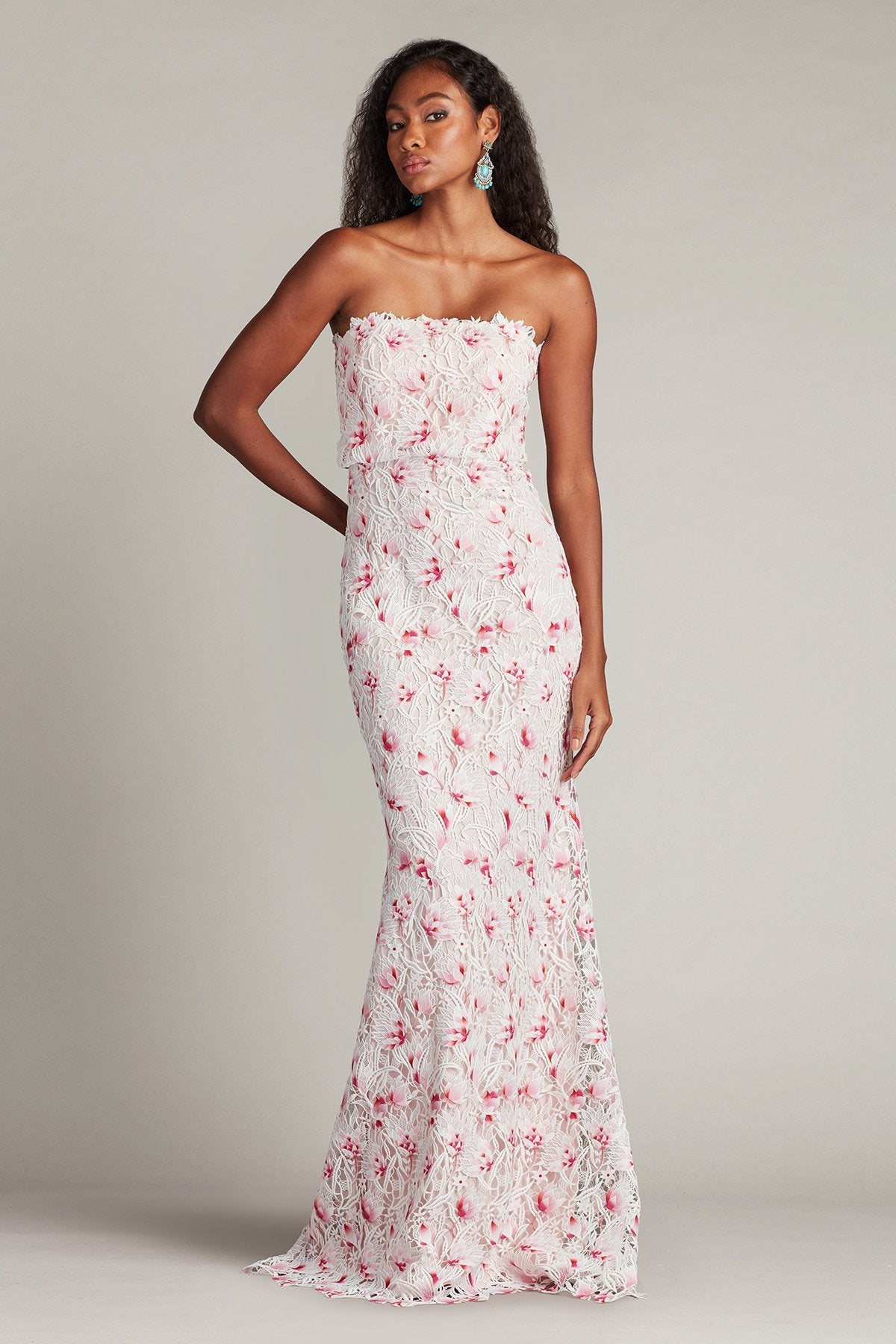 Prom Dresses  Fitted Formal Long Lace Prom Dress White Wild Flower