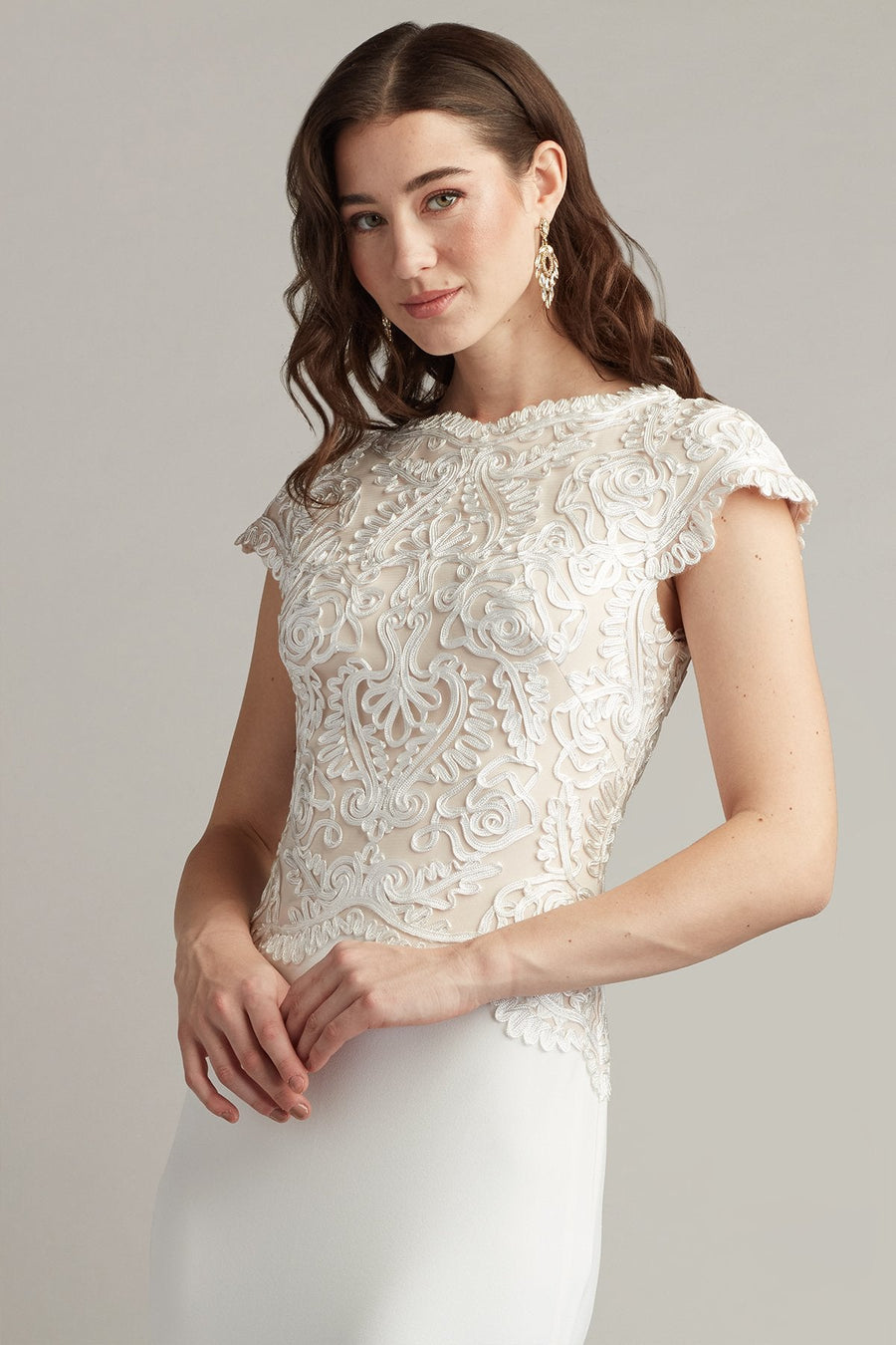 Formal Dresses A Line Long Formal Evening Dress Ivory/Petal