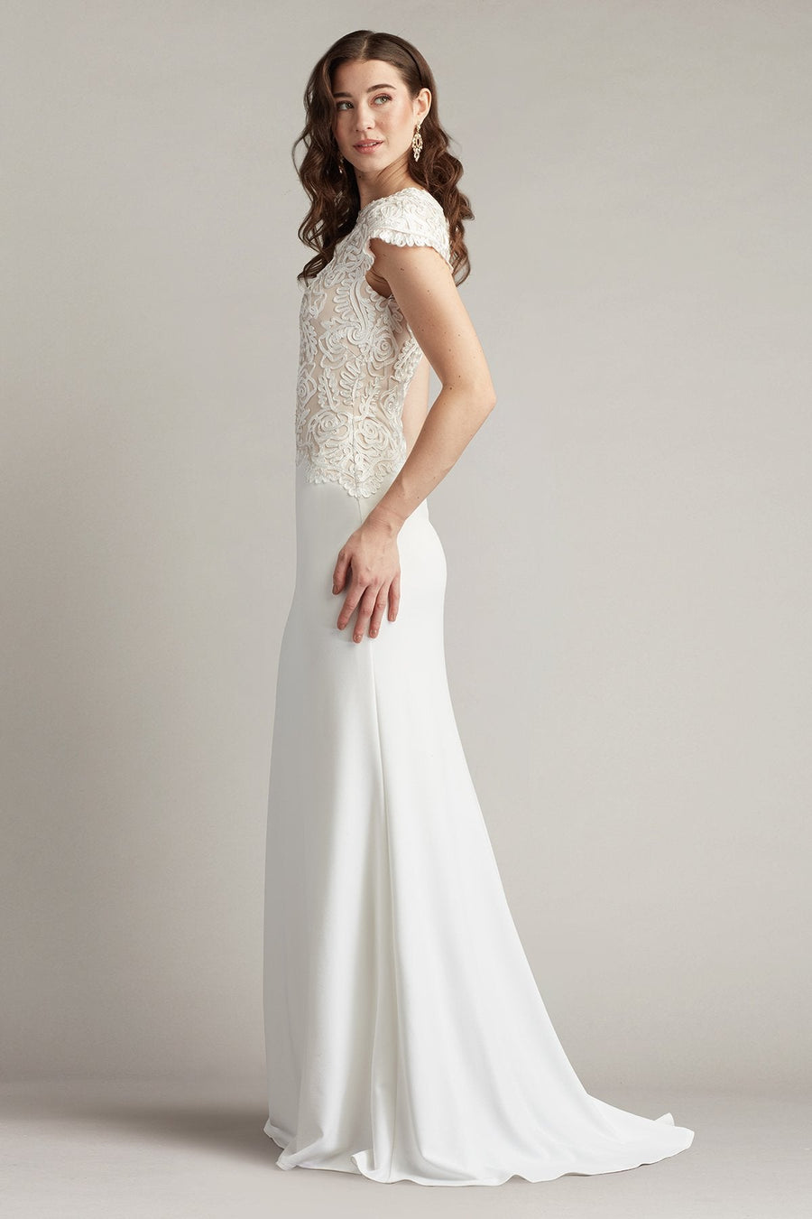 Formal Dresses A Line Long Formal Evening Dress Ivory/Petal
