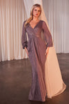 Formal Dresses Long Formal Metallic Evening Dress English Violet