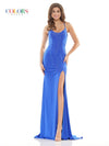 Colors Formal Long Spaghetti Strap Dress G1052 - The Dress Outlet