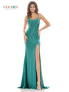 Colors Formal Long Spaghetti Strap Dress G1052 - The Dress Outlet