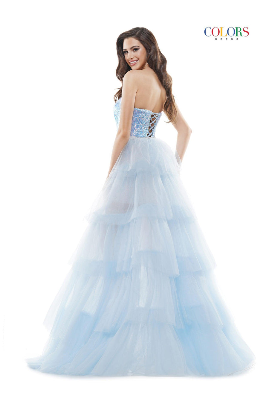 Colors High Low Formal Prom Dress 2600 - The Dress Outlet