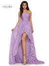 Colors High Low Strapless Chiffon Prom Dress 2748 - The Dress Outlet