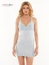 Colors Homecoming Short Beaded Cocktail Dress 2804 - The Dress Outlet
