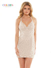 Colors Homecoming Short Beaded Cocktail Dress 2804 - The Dress Outlet