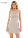 Colors Homecoming Short Halter Cocktail Dress 2811 - The Dress Outlet