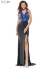 Colors Long Evening Fitted Dress G961 - The Dress Outlet
