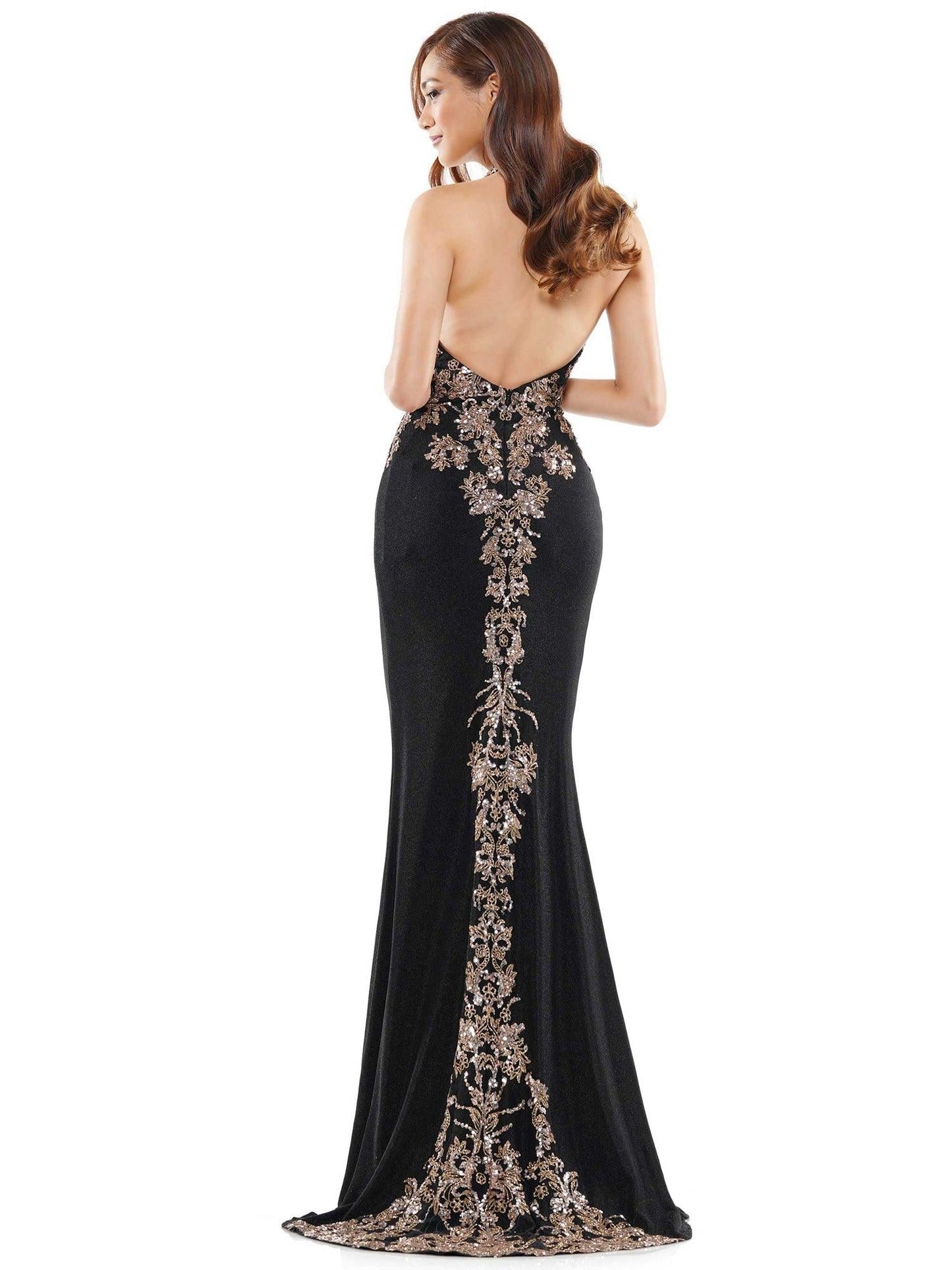 Colors Long Evening Fitted Dress G961 - The Dress Outlet