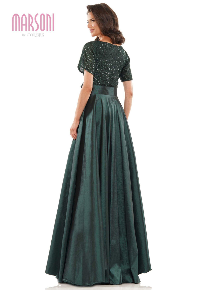 Colors Long Formal A-line Dress M316 - The Dress Outlet