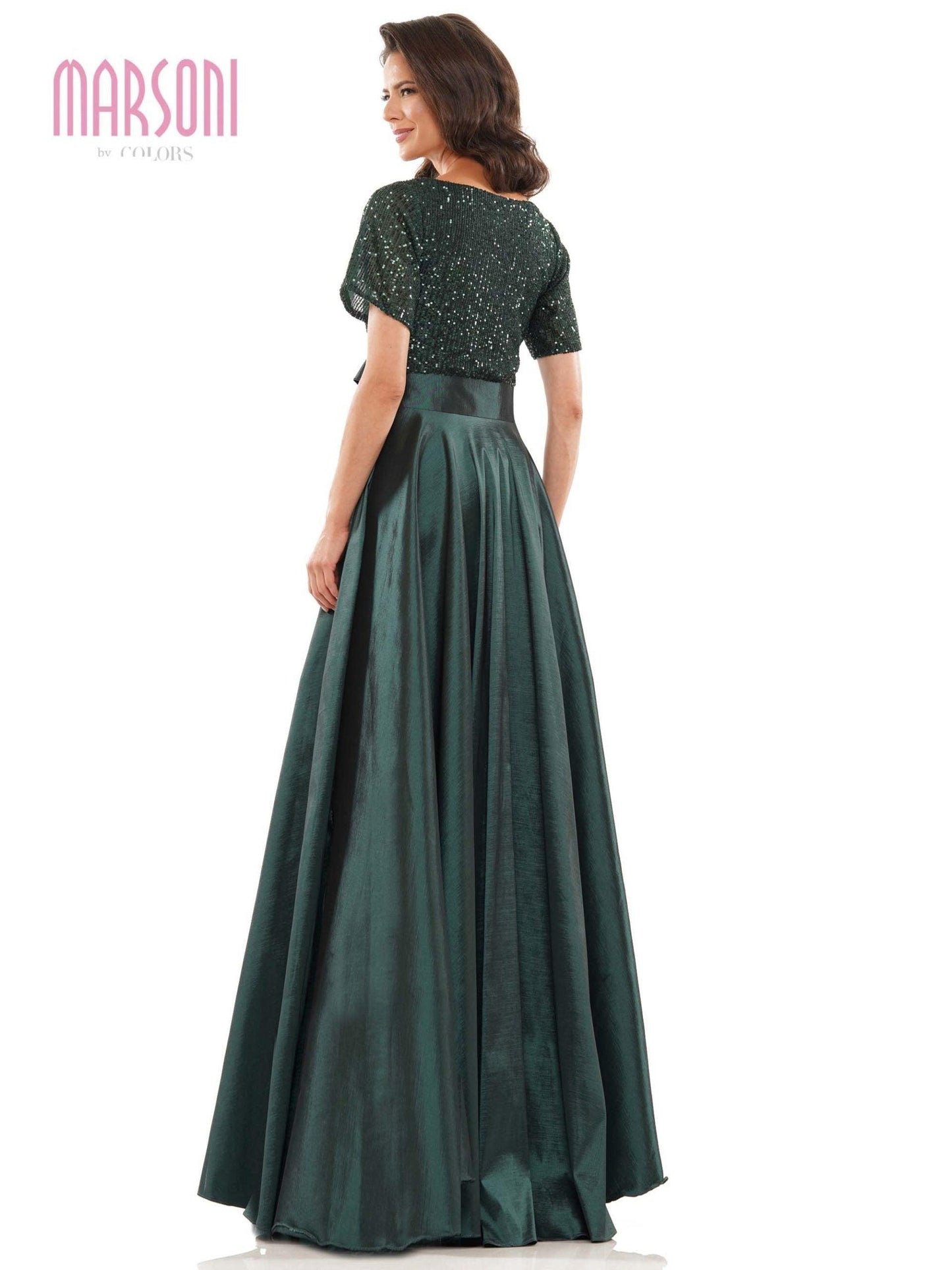 Colors Long Formal A-line Dress M316 - The Dress Outlet