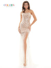 Colors Long Formal Beaded Prom Dress 2681 - The Dress Outlet