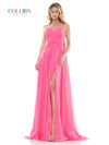 Colors Long Formal Chiffon Prom Dress 2664 - The Dress Outlet