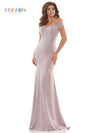 Colors Long Formal Fitted Bridesmaid Dress 1768 - The Dress Outlet