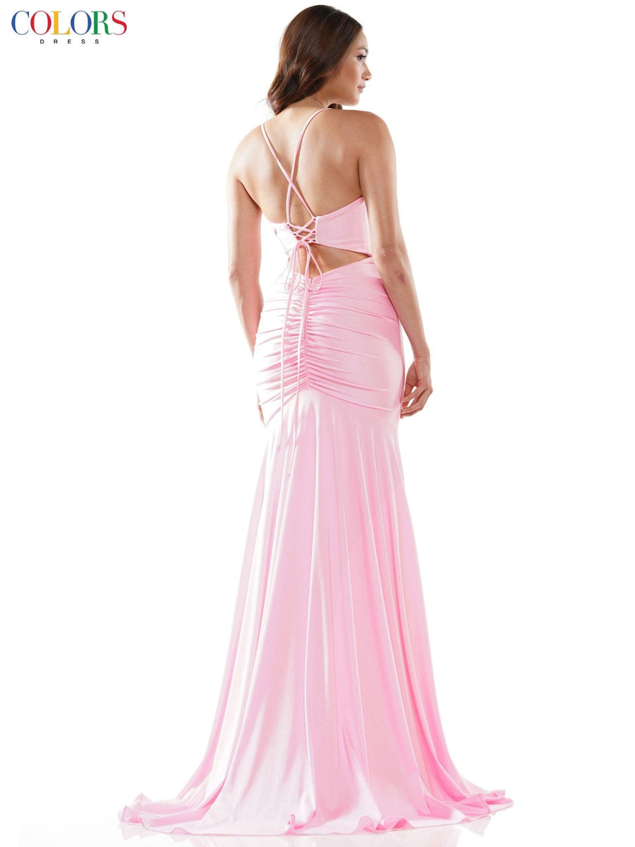 Colors Long Formal Fitted Prom Dress 2486 - The Dress Outlet