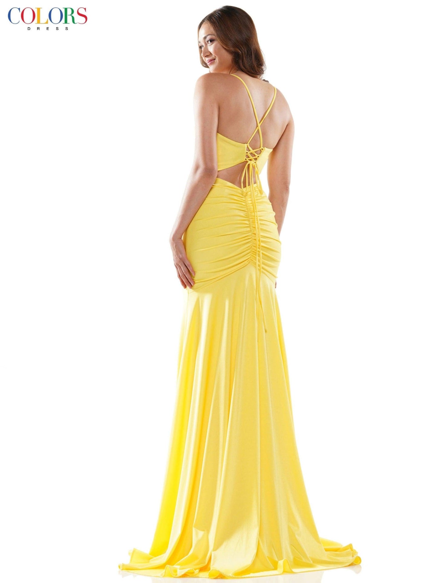 Colors Long Formal Fitted Prom Dress 2486 - The Dress Outlet