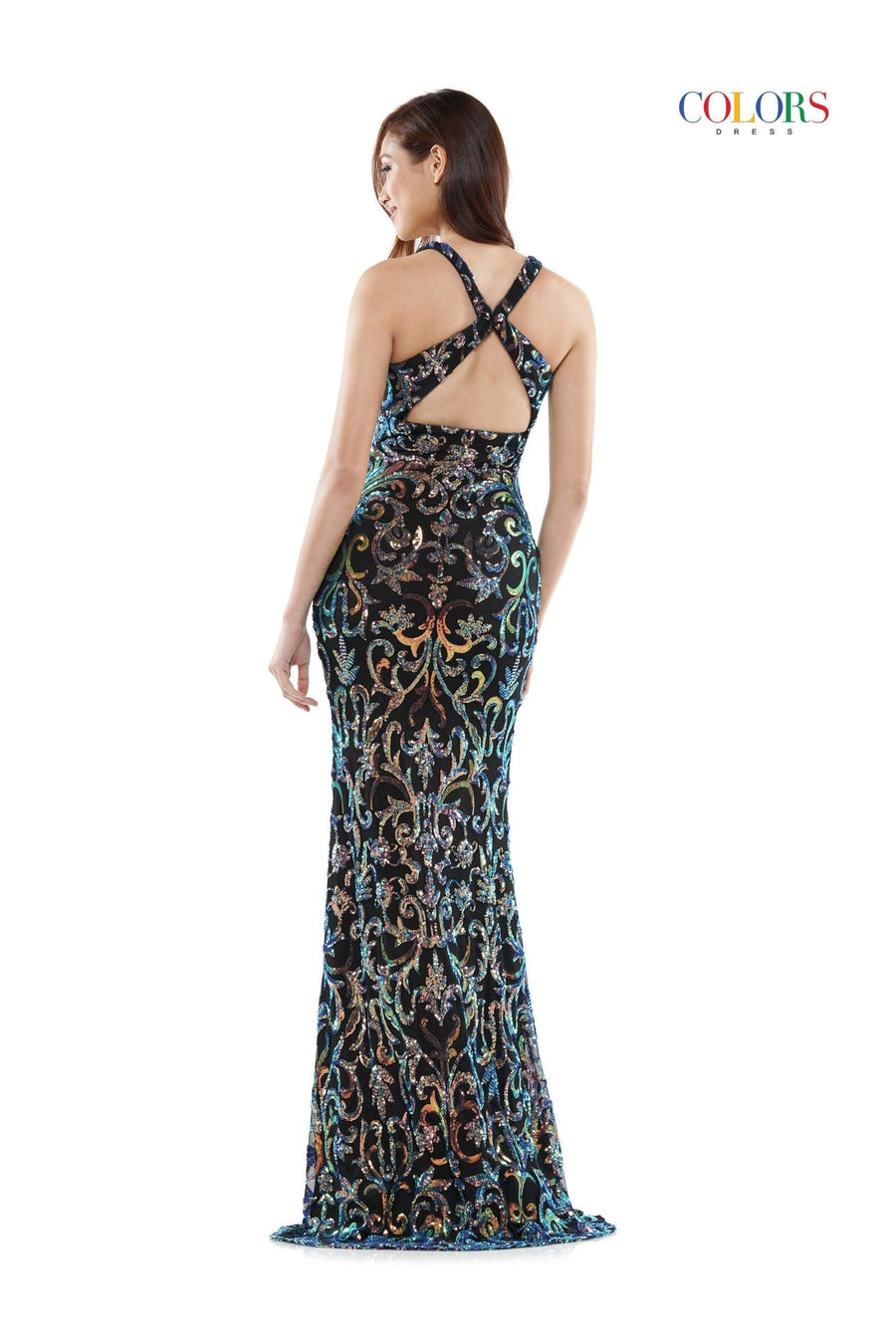 Colors Long Formal Fitted Prom Dress 2520 - The Dress Outlet