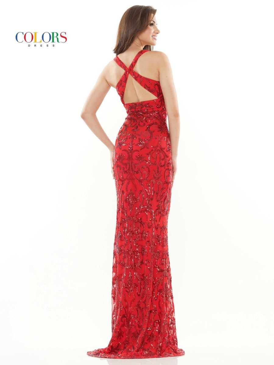 Colors Long Formal Fitted Prom Dress 2520 - The Dress Outlet