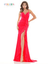 Colors Long Formal Fitted Sexy Prom Dress 2739 - The Dress Outlet