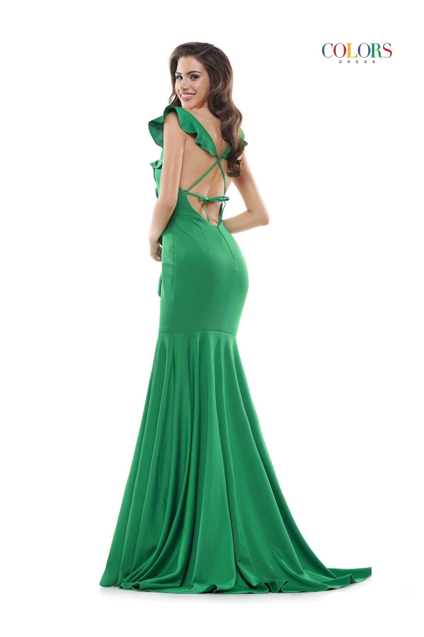 Colors Long Formal Mermaid Fit Prom Dress 2386 - The Dress Outlet