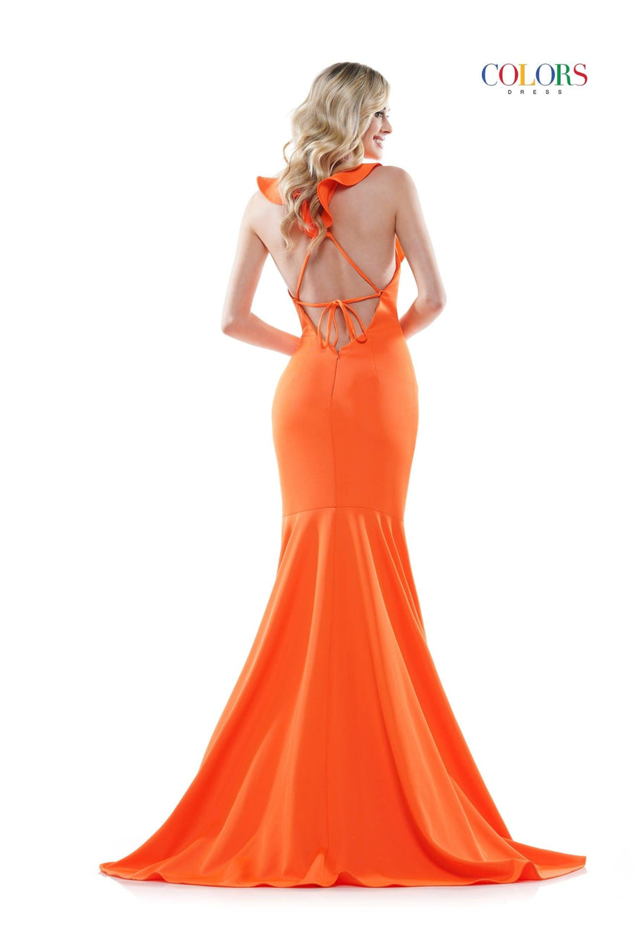 Colors Long Formal Mermaid Fit Prom Dress 2386 - The Dress Outlet