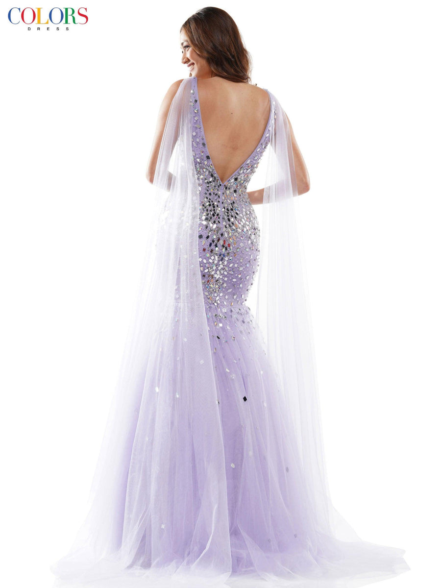Colors Long Formal Mermaid Prom Dress 2608 - The Dress Outlet