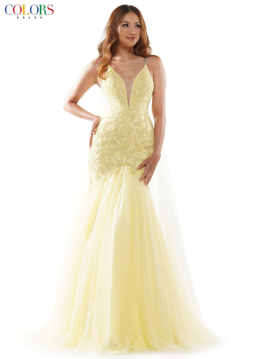Colors Long Formal Mermaid Prom Dress 962 - The Dress Outlet
