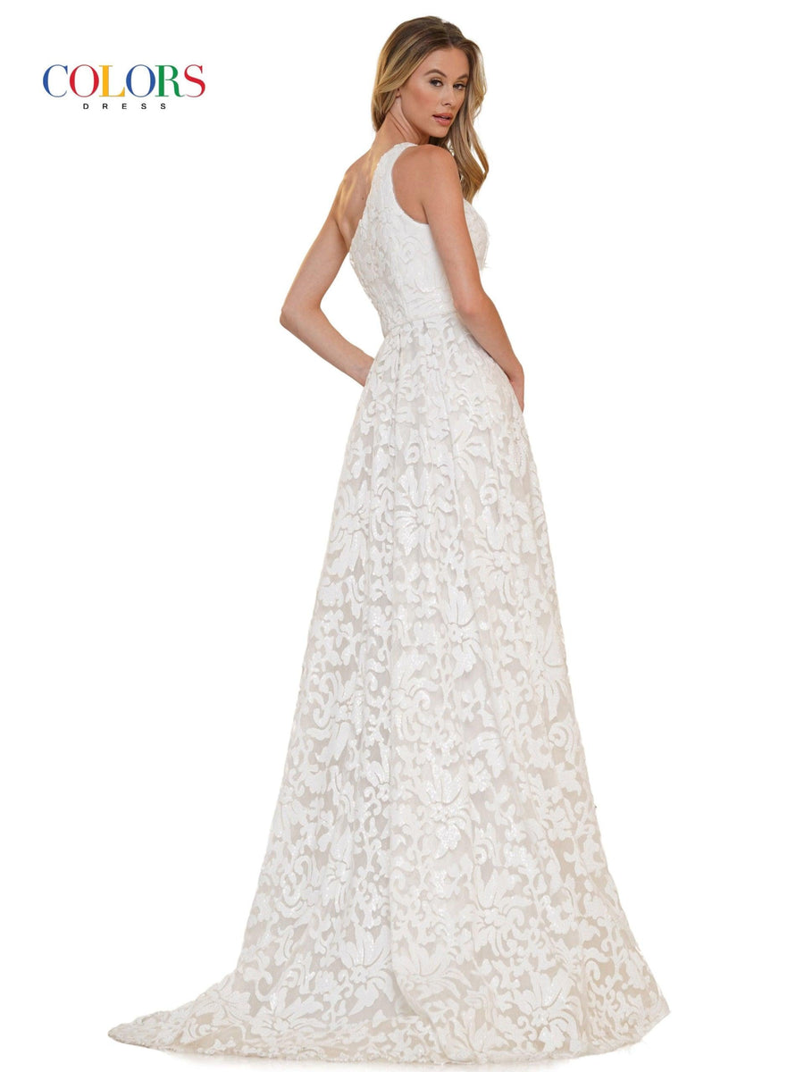 Colors Long Formal One Shoulder Prom Dress 2657 - The Dress Outlet