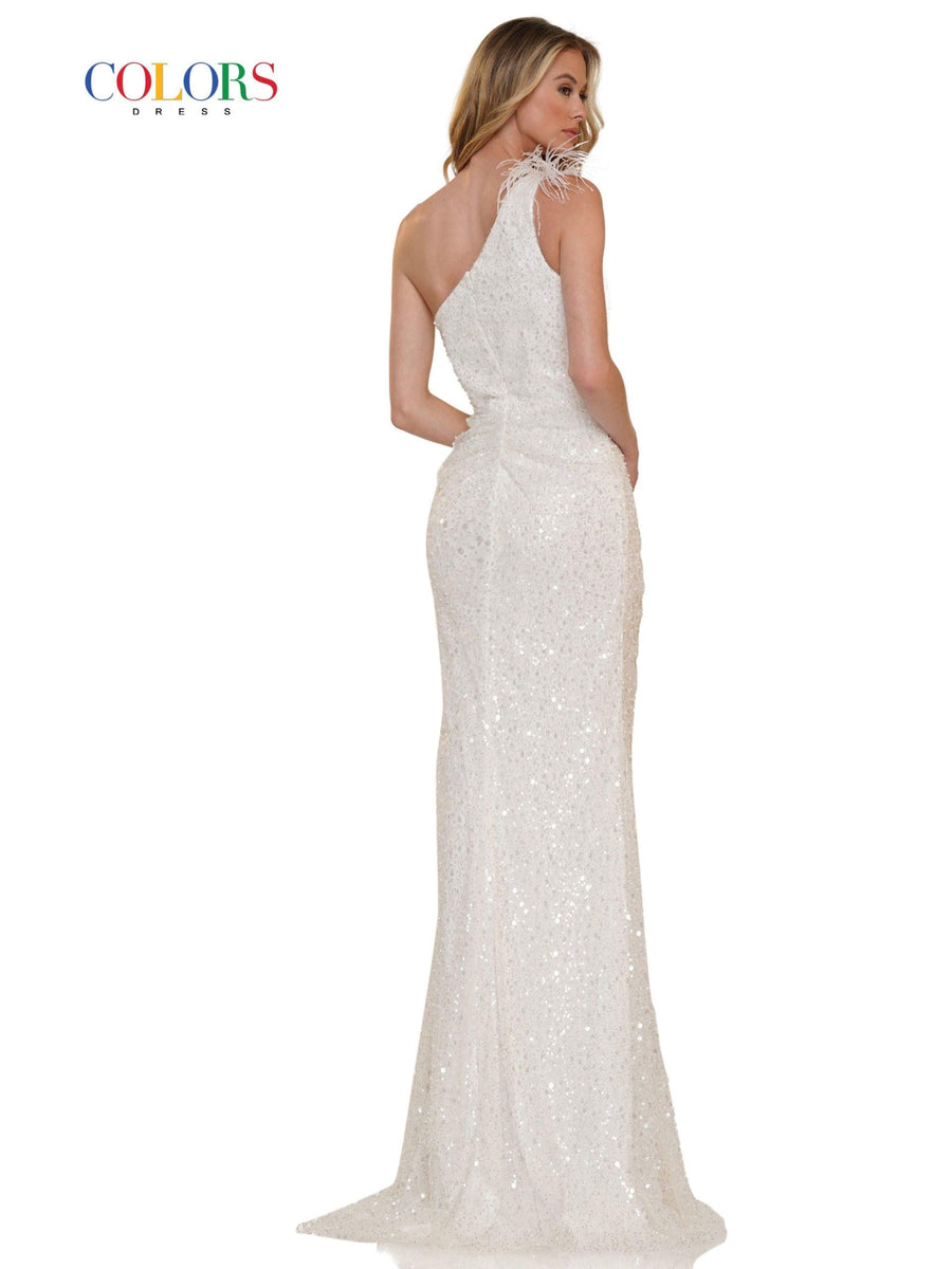 Colors Long Formal One Shoulder Prom Dress 2729 - The Dress Outlet