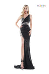 Colors Long Formal One Shoulder Prom Gown 2403 - The Dress Outlet