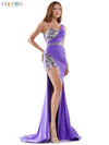Colors Long Formal One Shoulder Prom Gown 2403 - The Dress Outlet