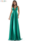 Colors Long Formal Sleeveless Beaded Prom Gown 2578 - The Dress Outlet