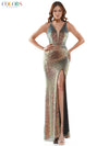 Colors Long Formal Sleeveless Prom Dress 2588 - The Dress Outlet