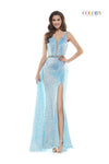 Colors Long Formal Sleeveless Prom Dress 2588 - The Dress Outlet