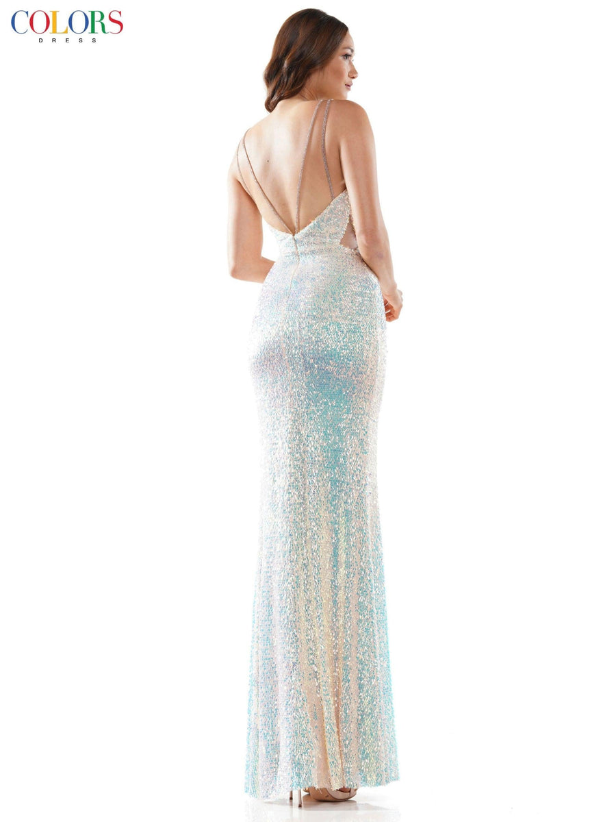 Colors Long Formal Sleeveless Prom Dress 2588 - The Dress Outlet
