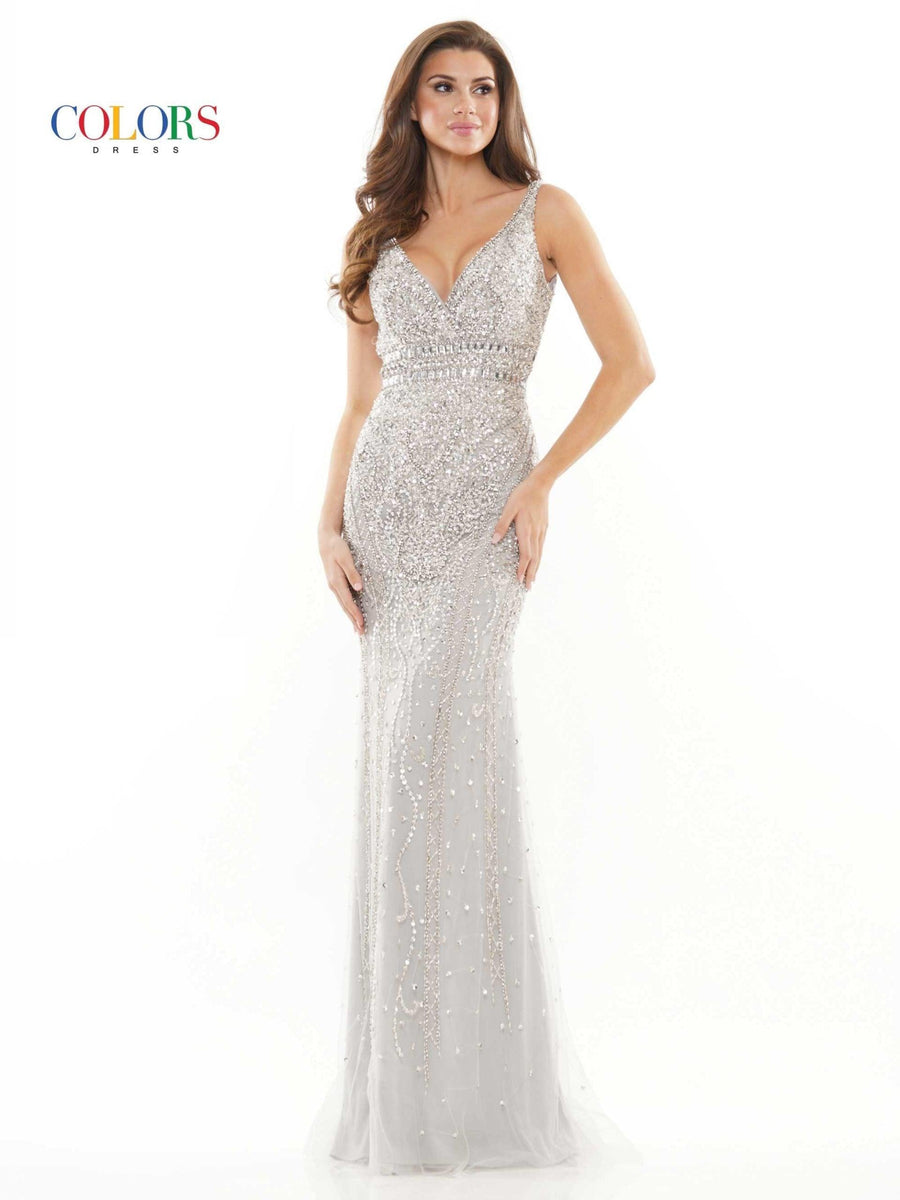 Colors Long Formal Sleeveless Prom Dress 2730 - The Dress Outlet