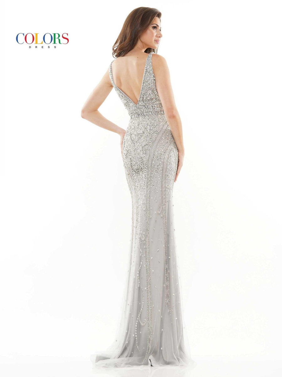 Colors Long Formal Sleeveless Prom Dress 2730 - The Dress Outlet