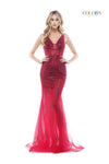 Colors Long Formal Sleeveless Prom Gown 2563 - The Dress Outlet
