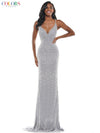 Colors Long Formal Spaghetti Strap Prom Dress 106 - The Dress Outlet