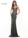 Colors Long Formal Spaghetti Strap Prom Dress 2767 - The Dress Outlet